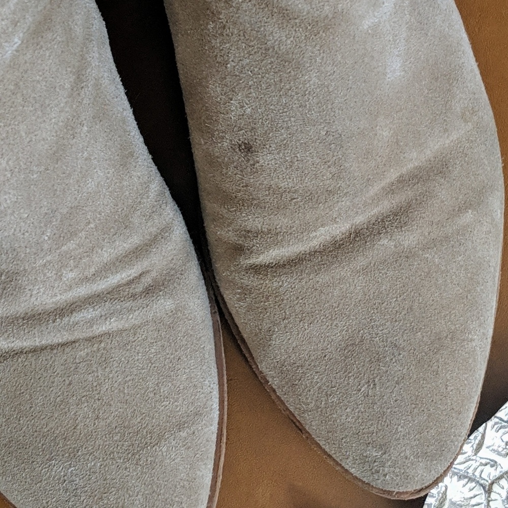 Joie Barlow ankle Booties Grey taupe cement Suede - Picture 3 of 8